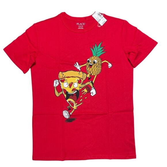 The Children's Place Red Pizza Graphic T-Shirt XL - Picture 1 of 7
